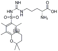 (E)-N<sup>5</sup>-(氨基{[(2,2,5,7,8-五甲基-3,4-二氫-2H-苯并吡喃-6-基)磺?；鵠氨基}亞甲基)-D-鳥氨酸結(jié)構(gòu)式_191869-60-0結(jié)構(gòu)式