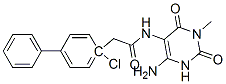 n-(4-氨基-1,2,3,6-四氫-1-甲基-2,6-二氧代-5-嘧啶)-4-氯-[1,1-聯(lián)苯]-4-乙酰胺結構式_191936-48-8結構式