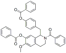 7-Isoquinolinol, 2-benzoyl-1,2,3,4-tetrahydro-1-(p-hydroxybenzyl)-6-methoxy-, dibenzoate (ester), ()-(8ci)Structure,19442-66-1Structure 7-Isoquinolinol, 2-benzoyl-1,2,3,4-tetrahydro-1-(p-hydroxybenzyl)-6-methoxy-, dibenzoate (ester), ()-(8ci) Structure,19442-66-1Structure
