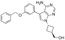(反式-3-(4-氨基-5-(3-(芐氧基)苯基)-7h-吡咯并[2,3-d]嘧啶-7-基)環(huán)丁基)甲醇結(jié)構(gòu)式_194788-06-2結(jié)構(gòu)式
