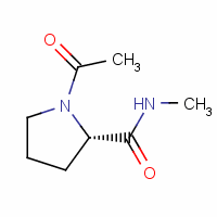 (2s)-(9ci)-1-乙?；?n-甲基-2-吡咯烷羧酰胺結(jié)構(gòu)式_19701-85-0結(jié)構(gòu)式