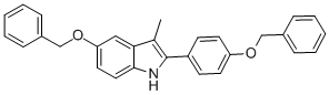 5-(Benzyloxy)-2-(4-(benzyloxy)phenyl)-3-methyl-1H-indole Structure,198479-63-9Structure