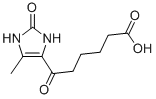 6-(5-Methyl-2-oxo-2,3-dihydro-1h-imidazol-4-yl)-6-oxo-hexanoicacidStructure,19920-34-4Structure 6-(5-Methyl-2-oxo-2,3-dihydro-1h-imidazol-4-yl)-6-oxo-hexanoicacid Structure,19920-34-4Structure