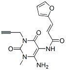 2-Propenamide, n-[6-amino-1,2,3,4-tetrahydro-1-methyl-2,4-dioxo-3-(2-propynyl)-5-pyrimidinyl]-3-(2-furanyl)-(9ci) Structure,199680-90-5Structure