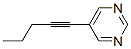 Pyrimidine, 5-(1-pentynyl)- (9ci)Structure,202828-83-9Structure Pyrimidine, 5-(1-pentynyl)- (9ci) Structure,202828-83-9Structure
