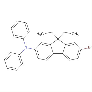 7-Bromo-9,9-diethyl-n,n-diphenyl-9h-fluoren-2-amineStructure,202831-64-9Structure 7-Bromo-9,9-diethyl-n,n-diphenyl-9h-fluoren-2-amine Structure,202831-64-9Structure