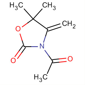 (9ci)-3-乙?；?5,5-二甲基-4-亞甲基-2-噁唑烷酮結(jié)構(gòu)式_202920-26-1結(jié)構(gòu)式