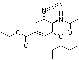 (3R,4R,5S)-4-乙?；被?5-疊氮基-3-(1-乙基-丙氧基)-環(huán)己烯-1-羧酸乙酯結構式_204255-06-1結構式