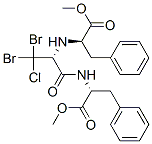(9ci)-3,3-二溴-3-氯-n-[(1r)-2-甲氧基-2-氧代-1-(苯基甲基)乙基]丙氨?；?D-苯丙氨酸甲酯結(jié)構(gòu)式_206748-72-3結(jié)構(gòu)式