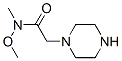 1-Piperazineacetamide,n-methoxy-n-methyl-(9ci)Structure,207511-00-0Structure 1-Piperazineacetamide,n-methoxy-n-methyl-(9ci) Structure,207511-00-0Structure
