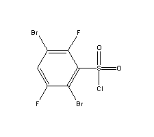 2,5-Dibromo-3,6-difluorobenzenesulfonyl chlorideStructure,207853-66-5Structure 2,5-Dibromo-3,6-difluorobenzenesulfonyl chloride Structure,207853-66-5Structure