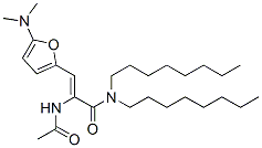 2-(乙?；被?-3-[5-(二甲基氨基)-2-呋喃]-N,N-二辛基-2-丙酰胺結(jié)構(gòu)式_209596-72-5結(jié)構(gòu)式