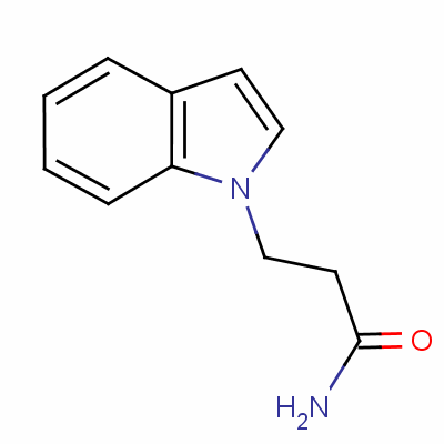 3-吲哚-1-基丙酰胺結(jié)構(gòu)式_21017-50-5結(jié)構(gòu)式