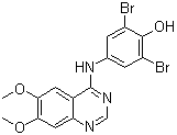 2,6-Dibromo-4-((6,7-dimethoxyquinazolin-4-yl)amino)phenolStructure,211555-05-4Structure 2,6-Dibromo-4-((6,7-dimethoxyquinazolin-4-yl)amino)phenol Structure,211555-05-4Structure