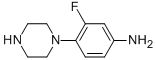 3-Fluoro-4-(piperazin-1-yl)anilineStructure,212694-67-2Structure 3-Fluoro-4-(piperazin-1-yl)aniline Structure,212694-67-2Structure
