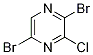 2,5-二溴-3-氯吡嗪結(jié)構(gòu)式_21943-16-8結(jié)構(gòu)式
