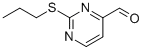 2-Propylsulfanyl-pyrimidine-4-carbaldehydeStructure,219729-65-4Structure 2-Propylsulfanyl-pyrimidine-4-carbaldehyde Structure,219729-65-4Structure