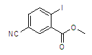 5-氰基-2-碘苯甲酸甲酯結(jié)構(gòu)式_219841-91-5結(jié)構(gòu)式