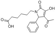 6-(3-Acetyl-4-hydroxy-5-oxo-2-phenyl-2,5-dihydro-1h-pyrrol-1-yl)hexanoicacidStructure,220128-08-5Structure 6-(3-Acetyl-4-hydroxy-5-oxo-2-phenyl-2,5-dihydro-1h-pyrrol-1-yl)hexanoicacid Structure,220128-08-5Structure