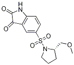 (2s)-1-[(2,3-二氫-2,3-二氧代-1H-吲哚-5-基)磺酰基]-2-(甲氧基甲基)-吡咯烷結(jié)構(gòu)式_220509-74-0結(jié)構(gòu)式