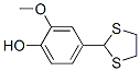 4-(1,3-Dithiolan-2-yl)-2-methoxyphenolStructure,22068-62-8Structure 4-(1,3-Dithiolan-2-yl)-2-methoxyphenol Structure,22068-62-8Structure