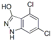 4,6-Dichloro-3-hydroxy (1H)indazoleStructure,220707-43-7Structure 4,6-Dichloro-3-hydroxy (1H)indazole Structure,220707-43-7Structure