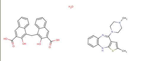 Olanzapine Pamoate HydrateStructure,221373-18-8Structure Olanzapine Pamoate Hydrate Structure,221373-18-8Structure