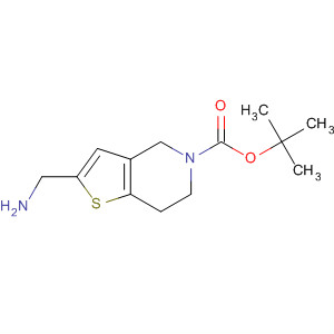 2-(氨基甲基)-6,7-二氫噻吩并[3,2-c]吡啶-5(4H)-羧酸叔丁酯結(jié)構(gòu)式_222987-36-2結(jié)構(gòu)式