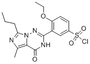 4-乙氧基-3-(5-甲基-4-氧代-7-丙基-3,4-二氫-咪唑并[5,1-f][1,2,4]-噻嗪-2-基)苯-磺酰氯結構式_224789-26-8結構式