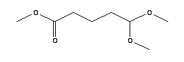 5,5-二甲氧基戊酸甲酯結(jié)構(gòu)式_23068-91-9結(jié)構(gòu)式