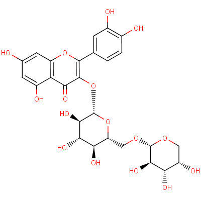 3-ArabinoglucosylquercetinStructure,23284-18-6Structure 3-Arabinoglucosylquercetin Structure,23284-18-6Structure