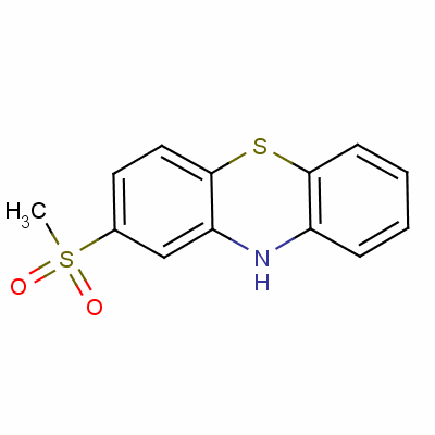 2-(甲基磺?；?吩噻嗪結(jié)構式_23503-68-6結(jié)構式