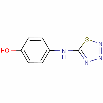 4-(1,2,3,4-Thiatriazol-5-ylamino)phenolStructure,23567-67-1Structure 4-(1,2,3,4-Thiatriazol-5-ylamino)phenol Structure,23567-67-1Structure