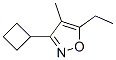 Isoxazole, 3-cyclobutyl-5-ethyl-4-methyl-(8ci)Structure,23999-68-0Structure Isoxazole, 3-cyclobutyl-5-ethyl-4-methyl-(8ci) Structure,23999-68-0Structure