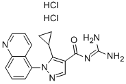 5-Cyclopropyl-n-(diaminomethylene)-1-(5-quinolinyl)-1h-pyrazole-4-carboxamide dihydrochlorideStructure,241800-97-5Structure 5-Cyclopropyl-n-(diaminomethylene)-1-(5-quinolinyl)-1h-pyrazole-4-carboxamide dihydrochloride Structure,241800-97-5Structure