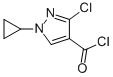 1H-pyrazole-4-carbonyl chloride, 3-chloro-1-cyclopropyl-(9ci)Structure,243120-24-3Structure 1H-pyrazole-4-carbonyl chloride, 3-chloro-1-cyclopropyl-(9ci) Structure,243120-24-3Structure