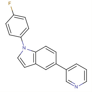 1-(4-氟苯基)-5-(3-吡啶)-1H-吲哚結(jié)構(gòu)式_243467-77-8結(jié)構(gòu)式