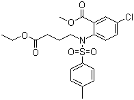 5-氯-2-(n-(4-乙氧基-4-氧代丁基)-4-甲基苯基磺酰胺)苯甲酸甲酯結(jié)構(gòu)式_247237-43-0結(jié)構(gòu)式