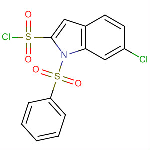 (6-Chloro-1-phenylsulfonylindol-2-yl)sulfonyl chlorideStructure,249292-39-5Structure (6-Chloro-1-phenylsulfonylindol-2-yl)sulfonyl chloride Structure,249292-39-5Structure