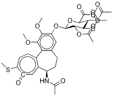 3-去甲基硫代秋水仙堿2-O-(2,3,4-三-O-乙?；?beta-D-葡糖苷酸甲酯)結(jié)構(gòu)式_250662-47-6結(jié)構(gòu)式