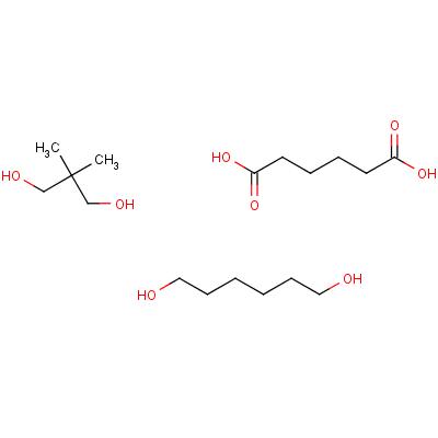 Hexanedioic acid, polymer with 2,2-dimethyl-1,3-propanediol and 1,6-hexanediolStructure,25214-14-6Structure Hexanedioic acid, polymer with 2,2-dimethyl-1,3-propanediol and 1,6-hexanediol Structure,25214-14-6Structure