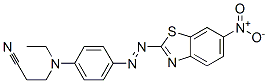 3-[Ethyl[4-[(6-nitrobenzothiazol-2-yl)azo]phenyl]amino]propiononitrile Structure,25510-81-0Structure