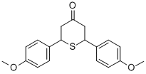 2,6-Bis-(4-methoxy-phenyl)-tetrahydro-thiopyran-4-oneStructure,2573-84-4Structure 2,6-Bis-(4-methoxy-phenyl)-tetrahydro-thiopyran-4-one Structure,2573-84-4Structure