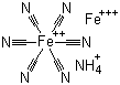 Ammonium iron(iii) hexacyanoferrate(ii) hydrate, tech. Structure,25869-00-5Structure