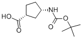 (+)-(1S,3r)-n-boc-3-aminocyclopentanecarboxylic acidStructure,261165-05-3Structure (+)-(1S,3r)-n-boc-3-aminocyclopentanecarboxylic acid Structure,261165-05-3Structure