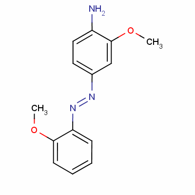 2-Methoxy-4-(o-methoxyphenylazo)anilineStructure,2615-05-6Structure 2-Methoxy-4-(o-methoxyphenylazo)aniline Structure,2615-05-6Structure