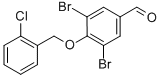 3,5-Dibromo-4-[(2-chlorobenzyl)oxy]benzaldehyde Structure,261633-40-3Structure