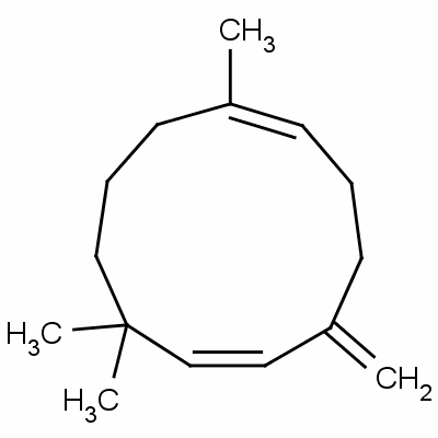 (1E,6e)-1,8,8-trimethyl-5-methylene-1,6-cycloundecadieneStructure,26259-79-0Structure (1E,6e)-1,8,8-trimethyl-5-methylene-1,6-cycloundecadiene Structure,26259-79-0Structure