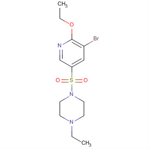 3-Bromo-2-ethoxy-5-(4-ethylpiperazin-1-ylsulphonyl)pyridineStructure,264920-27-6Structure 3-Bromo-2-ethoxy-5-(4-ethylpiperazin-1-ylsulphonyl)pyridine Structure,264920-27-6Structure