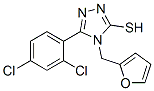 5-(2,4-Dichlorophenyl)-4-(2-furylmethyl)-4h-1,2,4-triazole-3-thiolStructure,266312-58-7Structure 5-(2,4-Dichlorophenyl)-4-(2-furylmethyl)-4h-1,2,4-triazole-3-thiol Structure,266312-58-7Structure